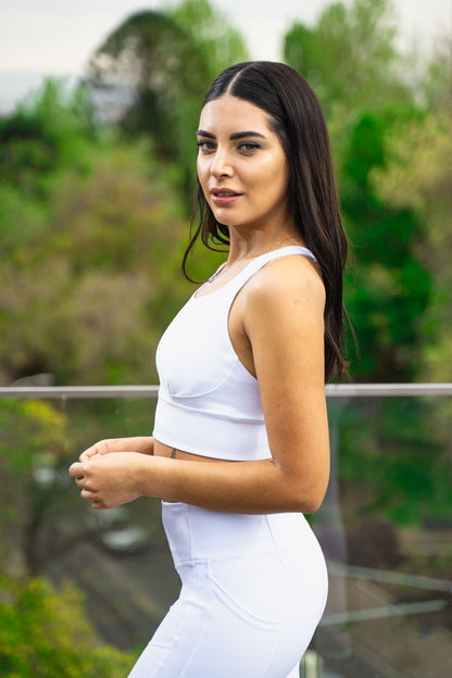 Brasier Deportivo Basic One Plus - Blanco Pure