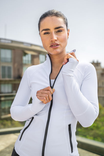 Chaqueta Flexible Fit - Blanco/negro Pure