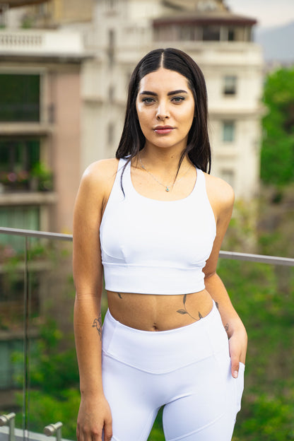 Brasier Deportivo Basic One Plus - Blanco Pure