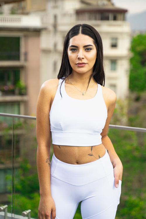 Brasier Deportivo Basic One Plus - Blanco Pure