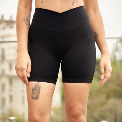Calza Skin Feel 3 - Crossed/short - Negro Pure