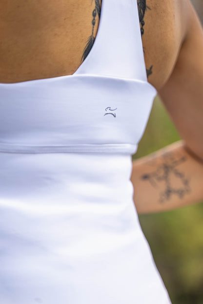 Top deportivo Full Coverage Blanco Pure