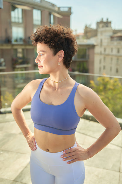 Brasier Deportivo CrissCross - Azul Denim