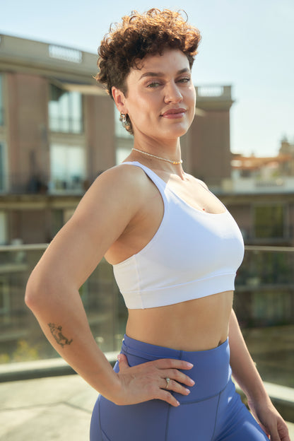 Brasier Deportivo CrissCross - Blanco Pure