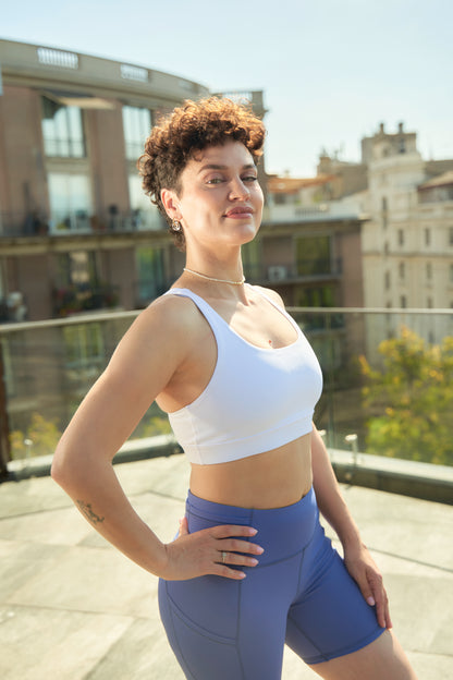 Brasier Deportivo CrissCross - Blanco Pure