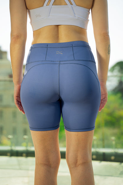 Calza Skin Feel 1 - Seven/short - Azul Denim