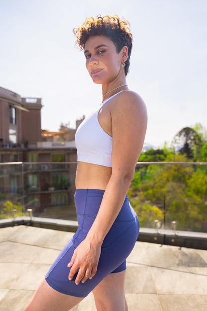 Calza Skin Feel 1 - Seven/short - Azul Crown