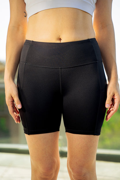 Calza Skin Feel 1 - Seven/short - Negro Pure