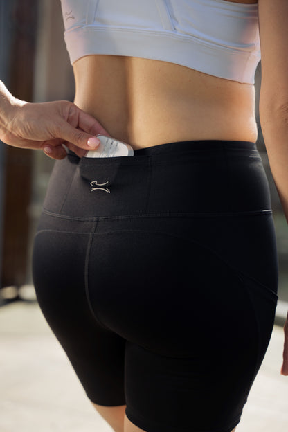 Calza Skin Feel 1 - Seven/short - Negro Pure