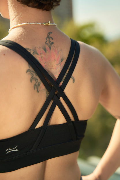 Brasier Deportivo CrissCross - Negro Pure