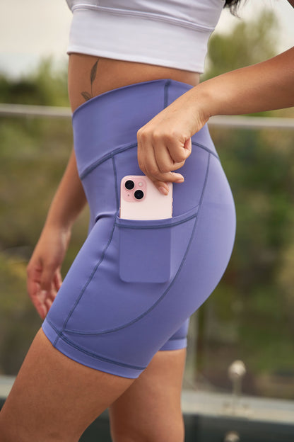 Calza Skin Feel 3 - Crossed/short - Azul Denim