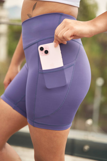 Calza Skin Feel 3 - Crossed/short - Azul Crown