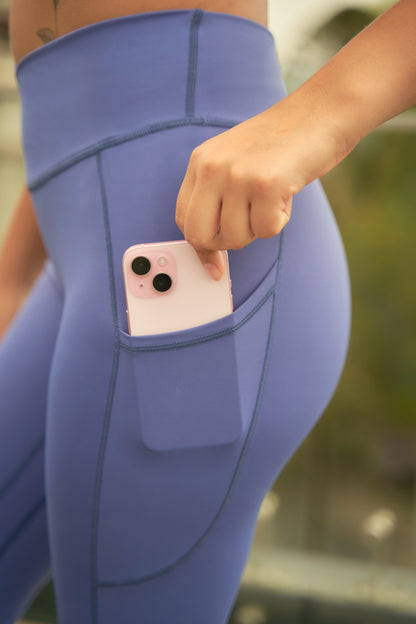 Calza Skin Feel 3 - Crossed -Azul Denim