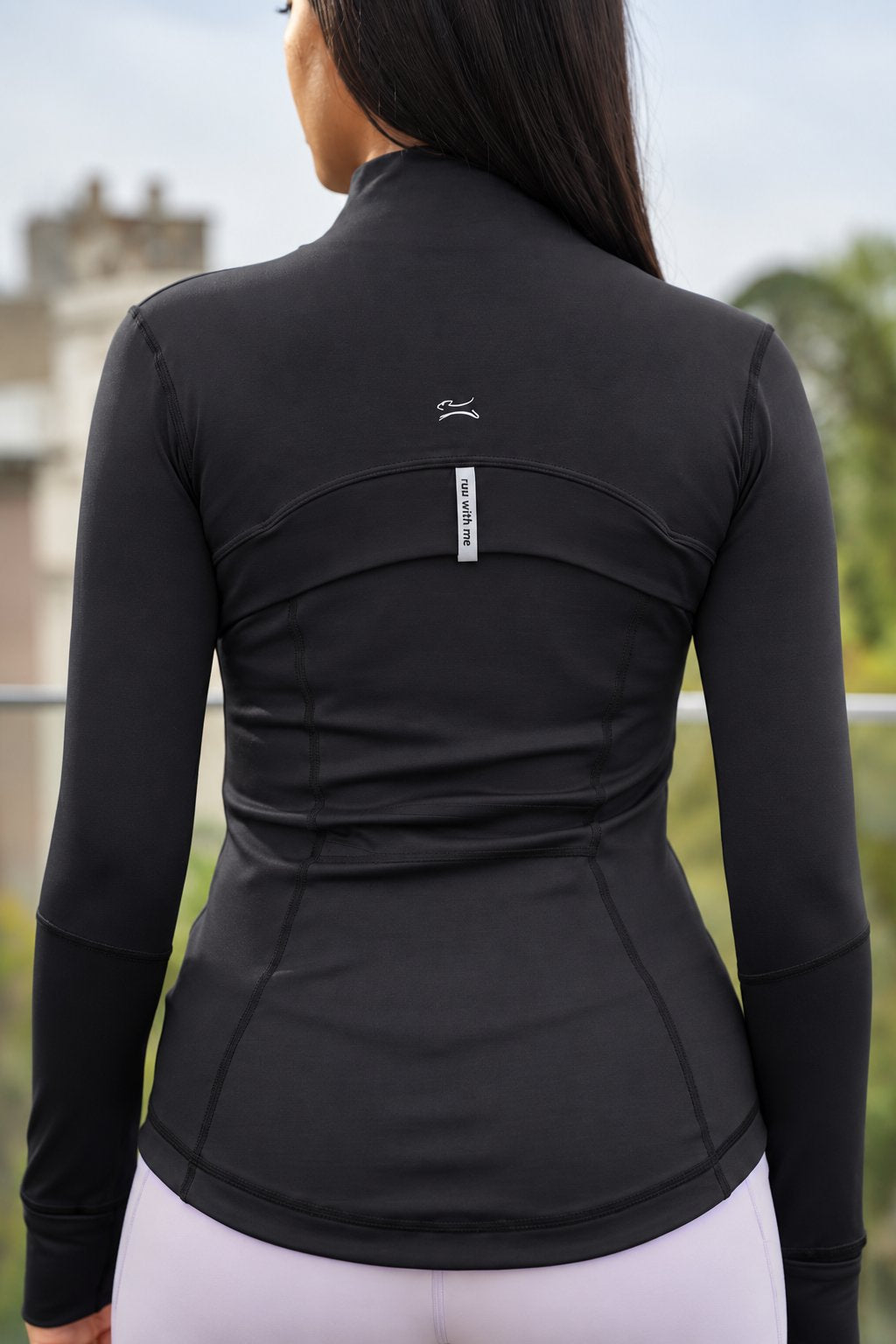 Detalle de la espalda respirable de Chaqueta Flexible Fit - Negro Pure